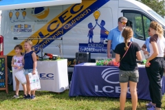 LCEC Community Outreach booth welcomes families and children during Cape Coral Kiwanis KidsFest 2025.
