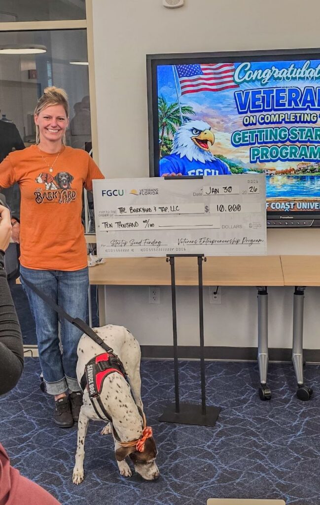 Jamie Mammarelli recognized as an FGCU entrepreneurship winner in Southwest Florida.