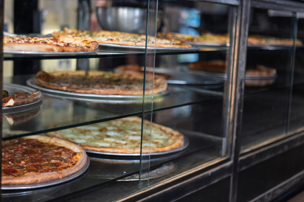 Pizza lineup during River District Music Walk in Downtown Fort Myers